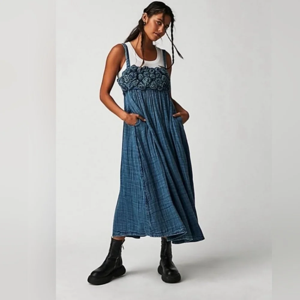 Free People Midi Dress - Picture 1 of 11
